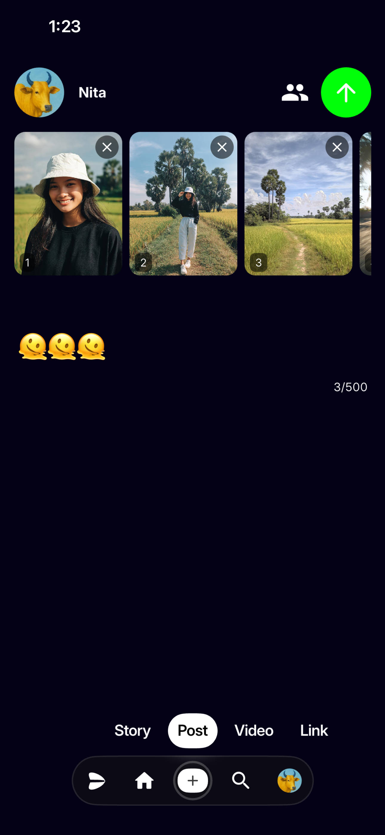 Khemera app screenshot showing the welcome experience.